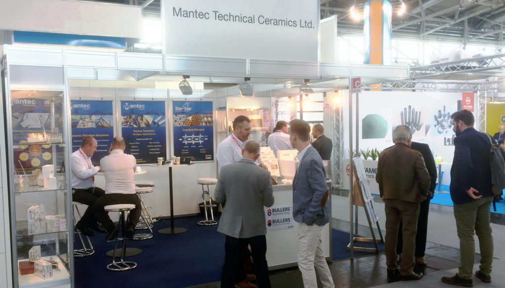 Mantec Technical Ceramics' booth at Ceramitec 2018