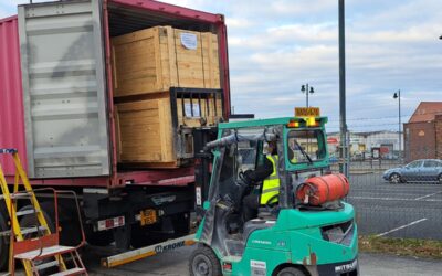 Loading of Ceramic Filters destined for the Abu Qir Fertilizer plant in Alexandria, Egypt.